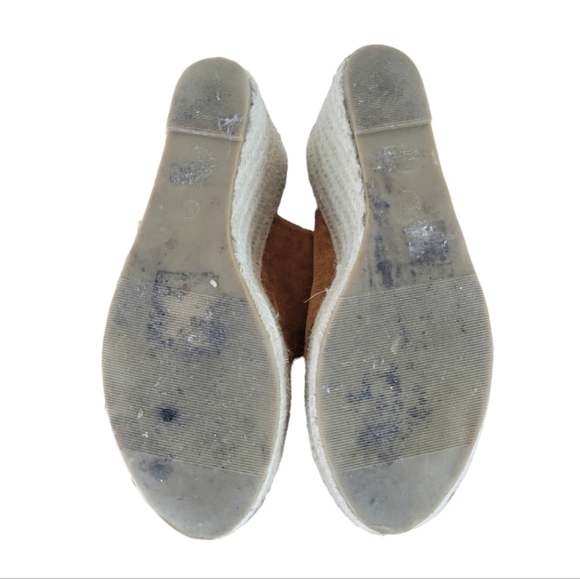 So Me "Nola" Faux Suede Rope Wedges Size 10 - Picture 5 of 5